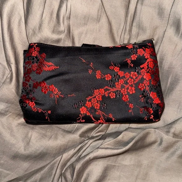 Red Blossom Brand Clutch with Mirror (Like New) - Picture 4 of 10